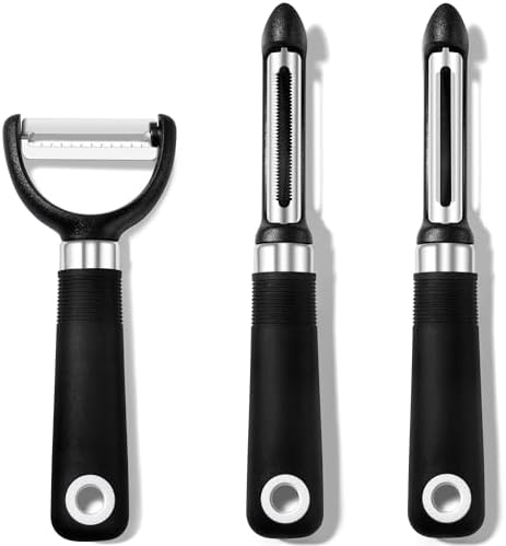 Rainspire 3-Piece Peeler Set, Premium Swivel Vegetable Peeler, Kitchen