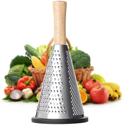 Cone Cheese Grater, 9.6 Inch Grater and Zester for Cheese, Vegetables