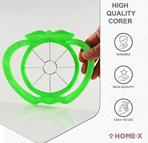 HOME-X Apple Corer and Cutter, Fruit and Vegetable Slicer, Apple Core