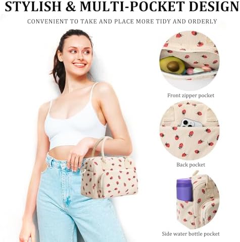 MEXS Insulated Lunch Bag for Women Men Large Reusable Lunch Box Adult
