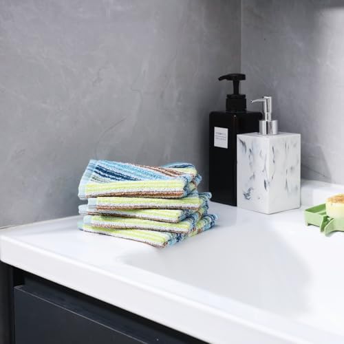 Oeleky Cotton Dishcloths, Pack of 8, 12x12 Inches