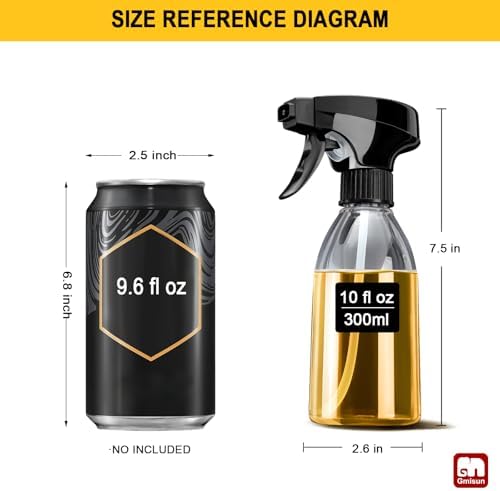 gmisun Oil Sprayer, 2 Pack, 10oz