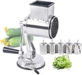 Stainless Steel Rotary Vegetable Cheese Grater with 5 Blades