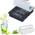 Long Ice Cube Molds 2 Pack Silicone Big Large Ice Molds Trays Blocks