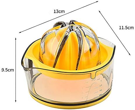 Kasmoire Manual Citrus Juicer, 8OZ Yellow