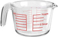 Glass Measuring Cup with V-Shaped Spout & Insulated Handle, 1 Cup(8oz)