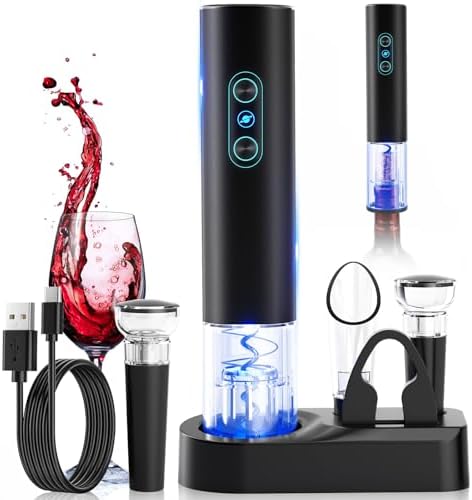Electric Wine Opener, Rechargeable Cordless Wine Accessories