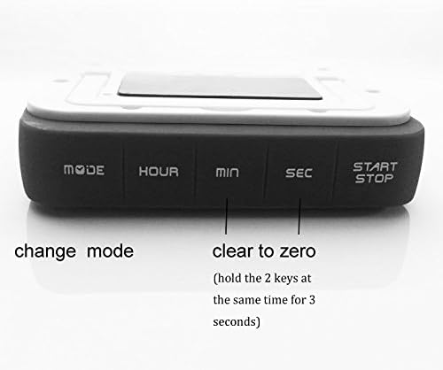 VPAL Digital Kitchen Timer, 12/24 Hours, Large LCD Display