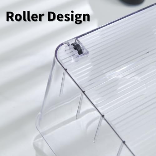3 Pcs Refrigerator Drawer Organizer,Fridge Organizer Bins on Wheels