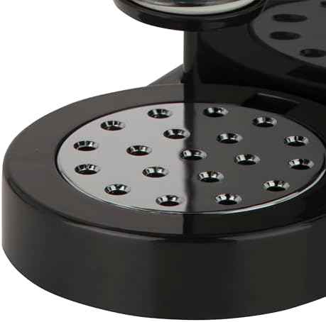 Honey-Can-Do Dry Food Dispenser, Single Control, Black/Chrome