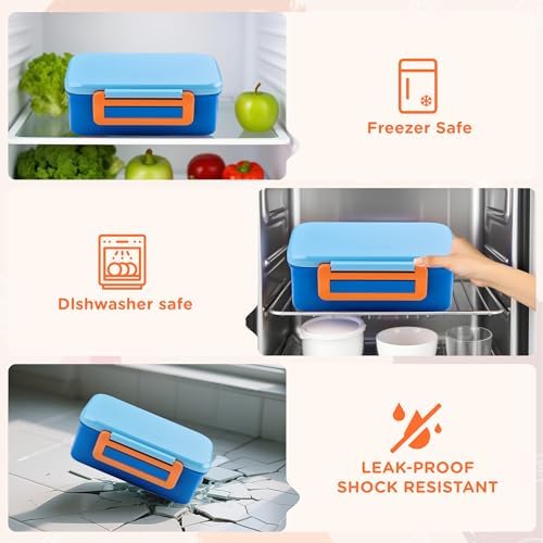 Bento Lunch Box for Kids with 8oz Soup Thermo, Leak-proof Lunch Food