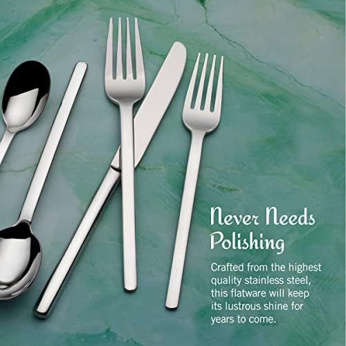 Mikasa Zena 20-Piece Flatware Set, Service for 4, 18/0 Stainless Steel