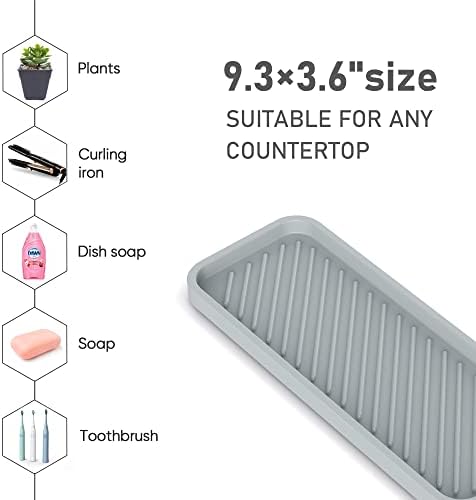 Kitchen Sink Organizer Tray, 2 Pack Silicone Sponge Holders