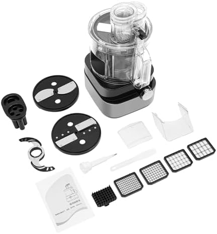 600W 5-in-1 Commercial Food Processor, 1.3Gal Capacity