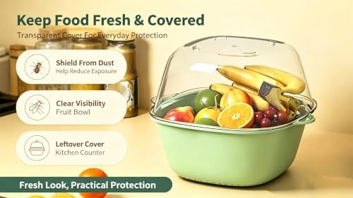 2-Pack Collapsible Colanders with Self-Draining Base, Over Sink-edge