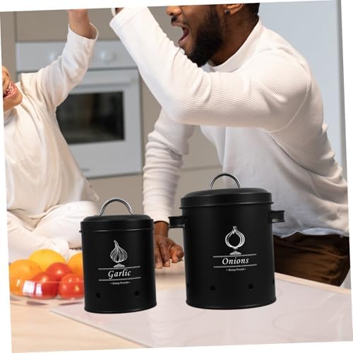 SOLUSTRE 2pcs Vintage Potato and Onion Storage Bins Set Breathable