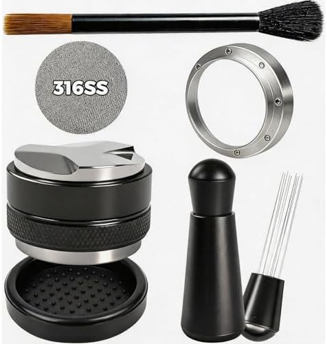 51mm Espresso Accessories Kit, Coffee Distributor & Tamper Leveler