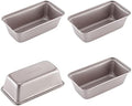 CHEFMADE Mini Loaf Pan Set, 5.5-Inch 4Pcs Non-Stick Rectangle Bread