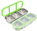 UPTRUST Reusable Snack Containers with Lids, 2pcs Stainless Steel