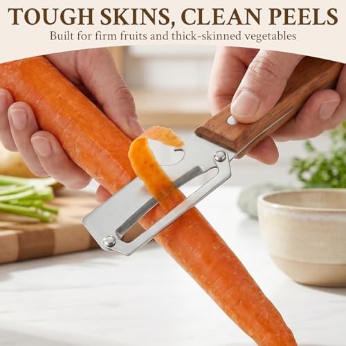 2026 Upgrade Vegetable Peeler and Julienne Peeler Set, Stainless Steel