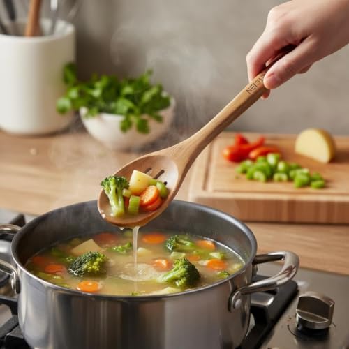 6-Piece Wooden Cooking Utensil Set
