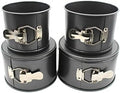 4 pcs Springform Pan Set, 4 5 6 7 inches Round Cake Tin with Removable
