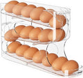 Sotfamily Clear FIFO Egg Holder for Fridge, 18 Count