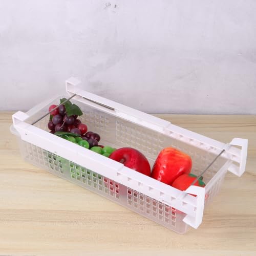 Telescopic Plastic Egg Storage Drawer Organizer for Fridge and Kitchen