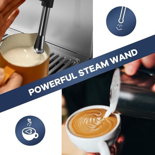 Towallmark 20 Bar Espresso Machine with Grinder