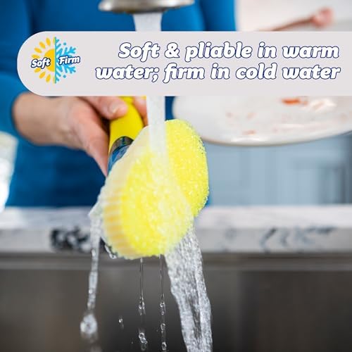 Scrub Daddy Dish Daddy Dish Wand and Refill Heads, Blue