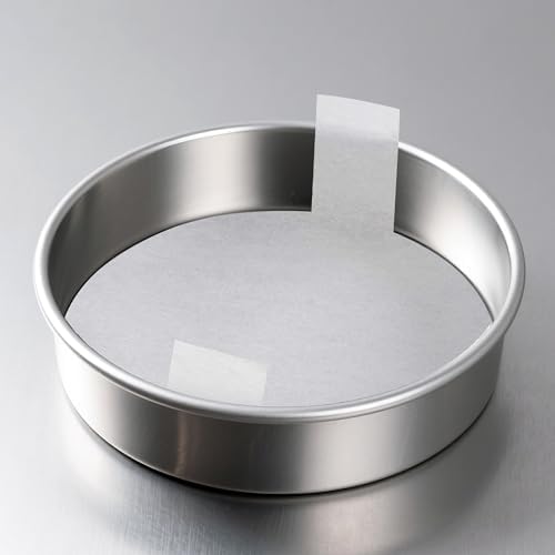 9 Inch Round Cake Pans Set of 2 with 100 Pieces Parchment Paper