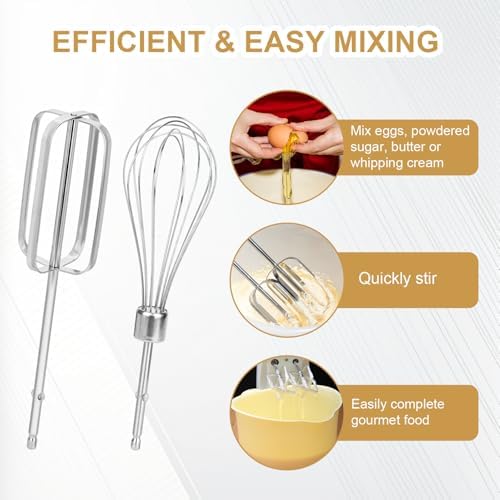 4pcs Hand Mixer Beaters Attachments Set for Hamilton Beach Hand Mixer