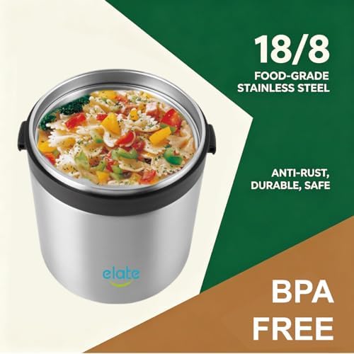 Elate 2-Quart/64oz Camp Crock Thermos Wide-Mouth Thermal Container