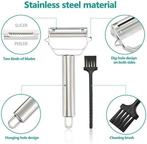 Stainless Steel Peeler Julienne Cutter Slicer for Carrot Potato Melon