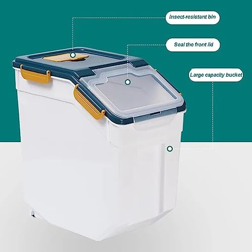 2 Pack Large Flour Storage Container 25 lb, Airtight Food Storage Bins