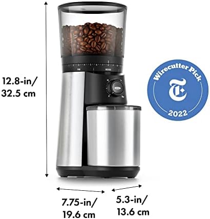 OXO Brew Conical Burr Coffee Grinder and 0.5 Qt POP Container