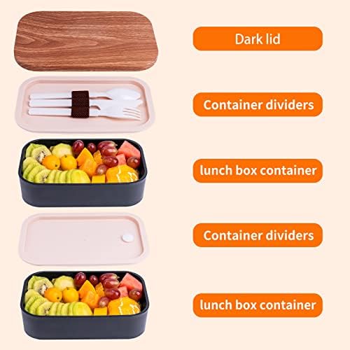 Adult Bento Lunch Box, 54OZ, Black