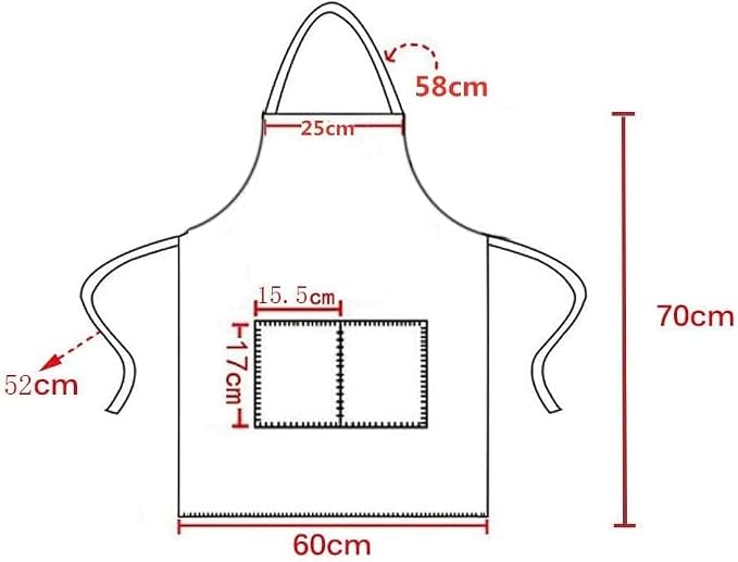 Orange Plain Bib Aprons Bulk in Big Size - Image 4