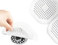 Silicone Shower Drain Hair Collector 2-piece Set, Anti Clogging Drain