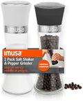 IMUSA Salt Shaker and Pepper Grinder Set, 2-Pack