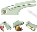 4 in 1 Garlic Press and Slicer (Green)
