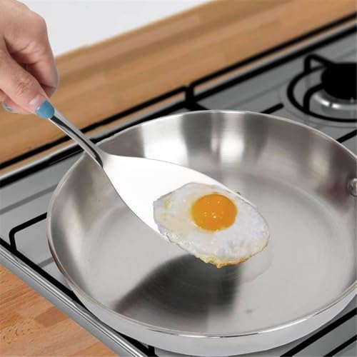 IMEEA Small Stainless Steel Spatula 9.3 Inch Mini Turner Solid Metal