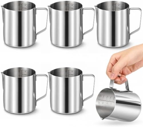 6 Pcs 12oz/350ml Milk Frothing Pitcher