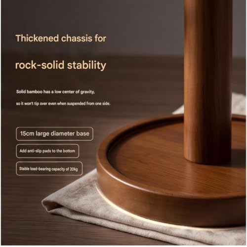 Bamboo Mug Tree Stand, Countertop Cup Holder, Wooden Mug Drying Rack