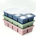 Large Silicone Ice Cube Trays with Lids, 3 Pack 2 Inch Square Ice Cube