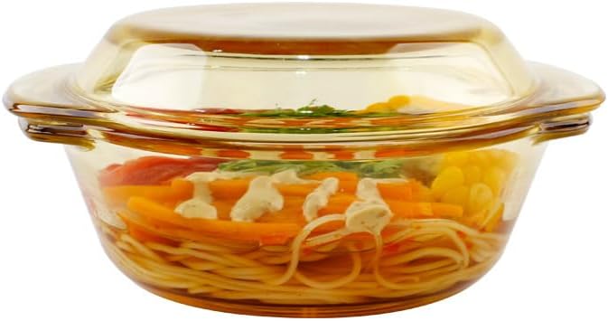 Amber Borosilicate Glass Casserole Dish - Image 8