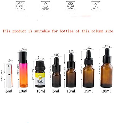 8 Pcs Essential Oil Organizer, Aluminum Black, Expandable, Holds 40
