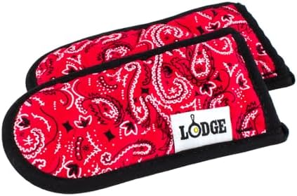 Lodge Fabric Hot Handle Holder, 2-Pack, Bandana