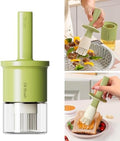 YARRAMATE Oil Dispenser with Brush, 300ml, Green