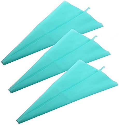 Jennice House Silicone Pastry Bags Set, 3 Pack of 16 inch Reusable